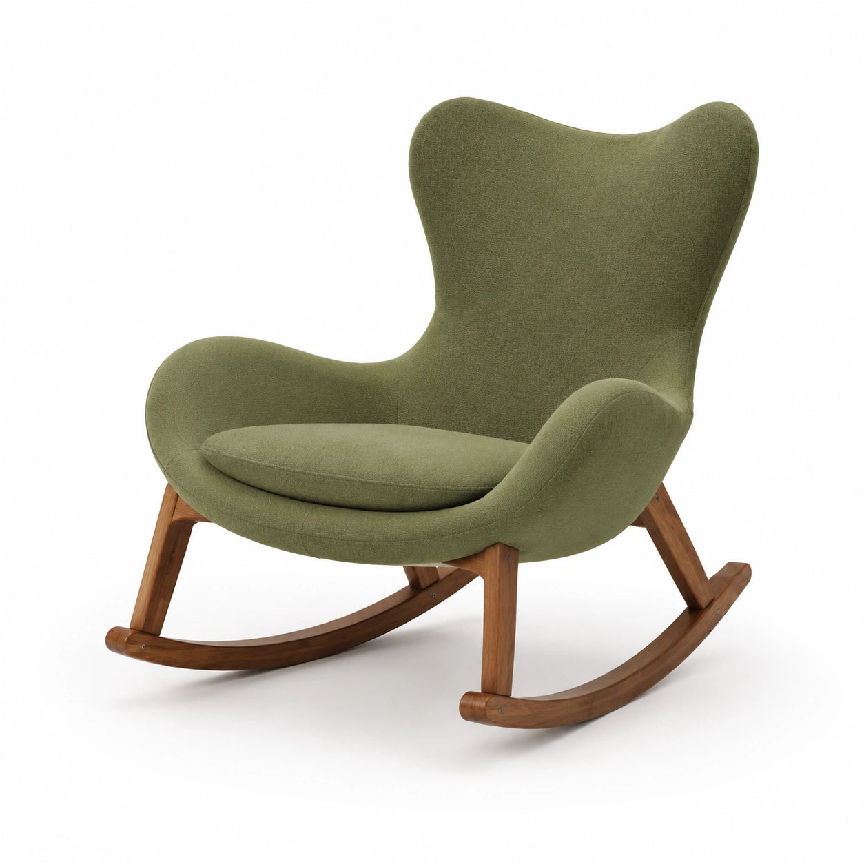 Mecedora de Tela con Base de Madera
