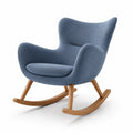 Sillón de madera tapizado en poliéster y cuero sintético