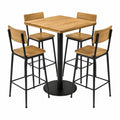 Conjunto de Muebles de Exterior de Aluminio y Cuerda Verde Oliva