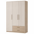 Armario de Madera con 3 Puertas y 2 Cajones